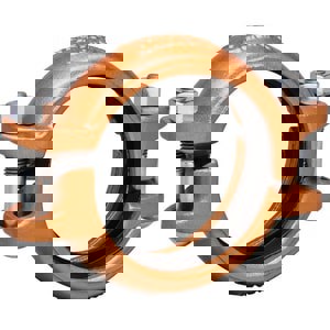 6 in. Copper Tube 300 psi Ductile Iron Coupling for Copper Tube